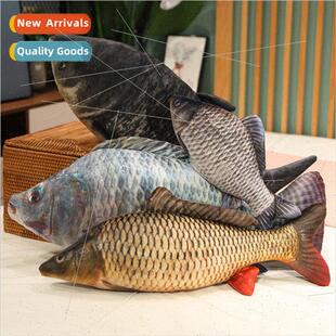 plush toys doll fish spoof pillow touch mulation work