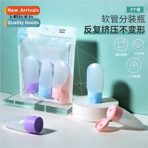 30ml Squeeze Tube Dispenser Bottle 3pcs Shampoo Lotion Cosme