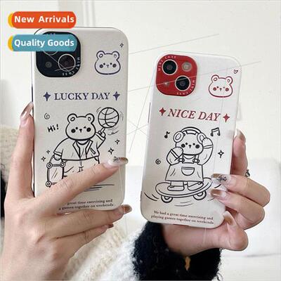 Fun Line Headphones Basketball Bear iPhone 12/13 Couple 15Pr