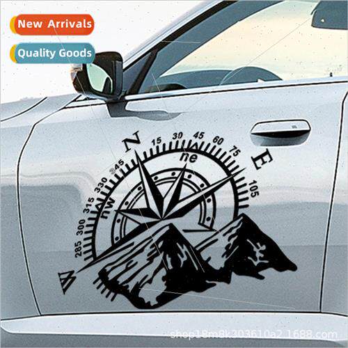 Mountain Hood Body Stickers Mountain Compass Navigation Car