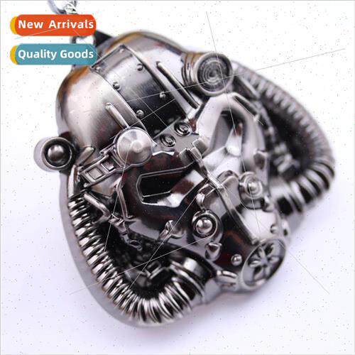 Movie game  Fallout 4 gas mask keychain metal pendant jewelr