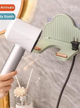 Hair dryer shelf wall mounted hair dryer holder bathroom bat