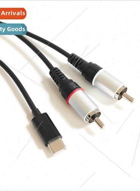 1 Meter Digital Chip Type-c to Double Lotus Audio Cable 2rca