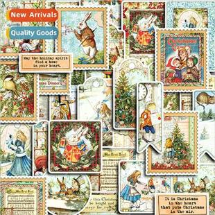 Alice over Christmas 40 ins retro cute stickers cell phone c