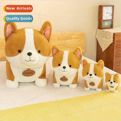 Cute peach heart butt corgi doll plush toy short legs rag do
