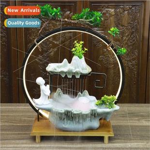 Saming Water Circulation Ornament Ceramic Shamrock Lamp Circ
