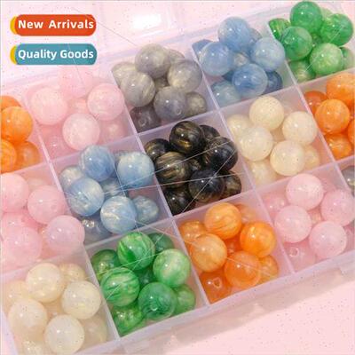 Fantasy starry sky resin quicksand gold imitation cats eye r