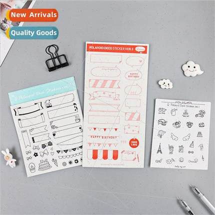 Polaroid dialog stickers 3 DIY handbook album decorative sti