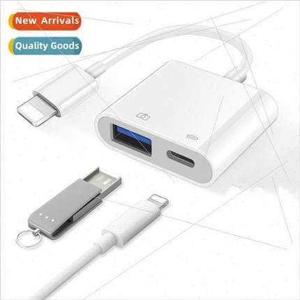 适用 Apple Phone OTG Cable Lightning to USB3 Camera Converte