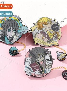 Anime Ghostly Blade Metal Brooch Yoshitomo Tomioka Ichiro Ca