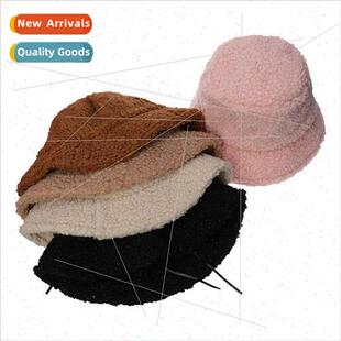 Lambswool fisherman hat children fall and winter warm thicke