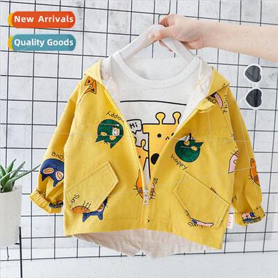 2019 fall new boys and girls cartoon windbreaker small child