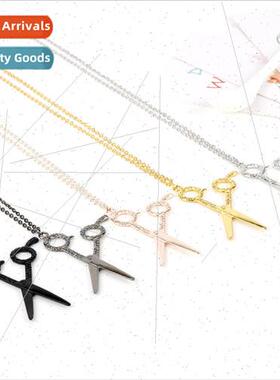 Popular Jewelry Creative Hairdresser Scissors Necklace Penda