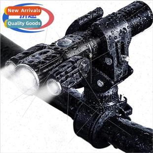 Bicycle lights T6 rotating aluminum alloy night riding stron