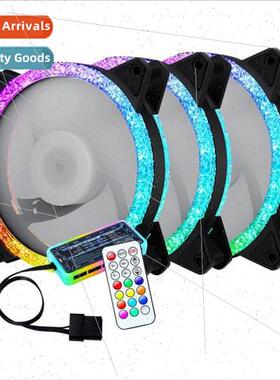 Star Diamond Dual Halo RGB Case Fan 12CM Desktop Computer Fa