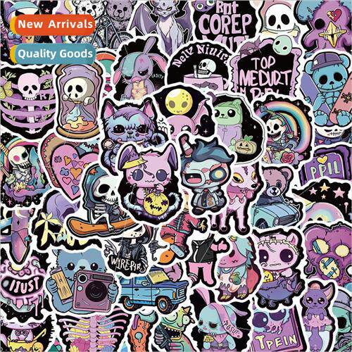 50 Dark Gothic Graffiti Stickers Decorative ggage DIY Waterp