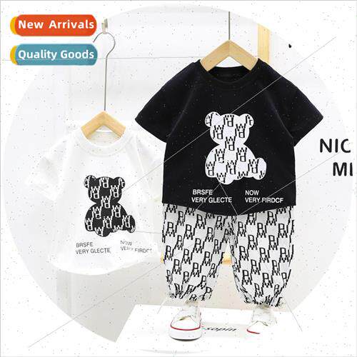 The new of summer cotton T-shirt pullover sweatpants suit ca