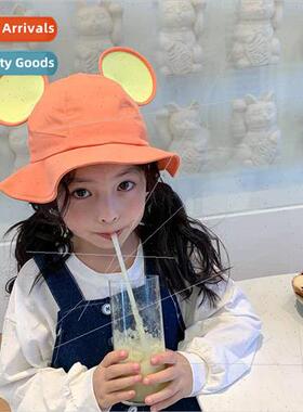 Baby bear ears hat spring and summer new sun-shading sunscre