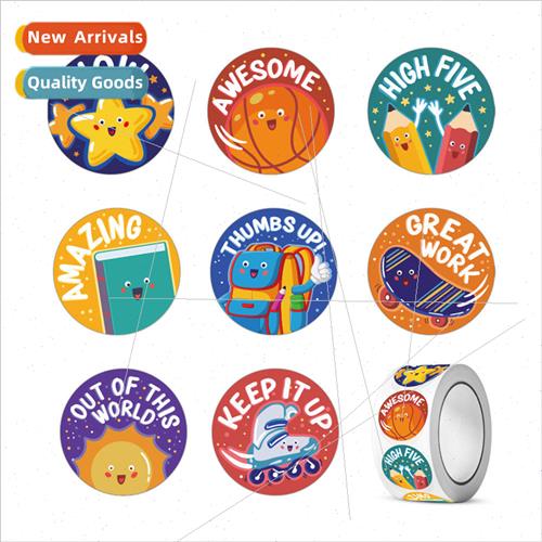 Childrens cartoon paper cute reward labels kindergarten teac