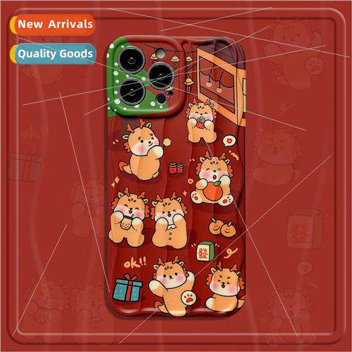 New Years model cute cartoon dragon man 适用 iPhone 12 Apple