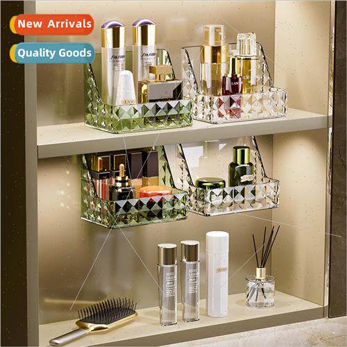 Wall-mounted light luxury mirror cabinet desktop organizer b