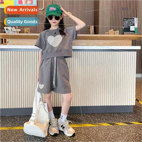 Girls suit 2023 summer new small fragrant wind casual girls