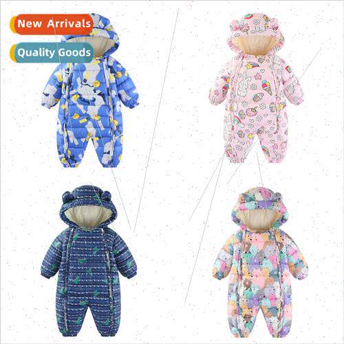 Baby clothes newborn toddler one-piece down cotton pajamas b
