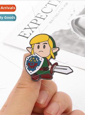 The Legend of Zelda Knight Brooch Jewelry Shield Hand Warrio