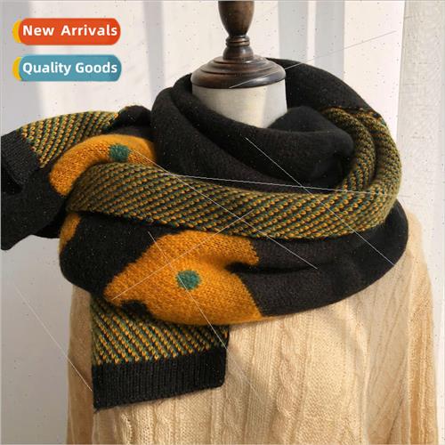 Ins scarf winter faux cashmere Korean  of the hundred with l