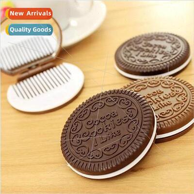 Portable foldable carry-on small mirror round makeup mirror