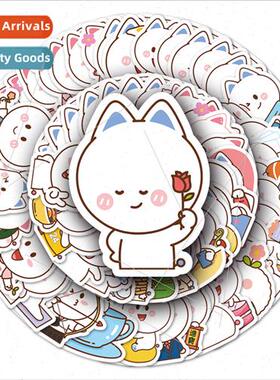 106 peach fairy cute expression package diy decoration lapto