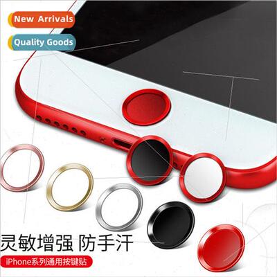 适用 Apple iPhone7Plus China red concave button sticker 6s/5