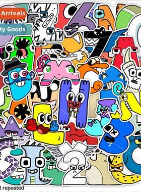 50 Alphabet Lore Alphabet Legend Toys Stickers Motorcycle gg