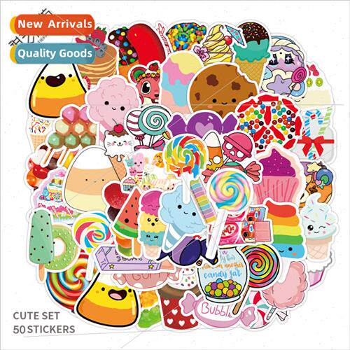 50 colorful candy children cartoon stickers luggage notebook