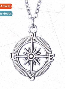 Vintage Compass Compass Pendant Necklace Fashion Antique lve