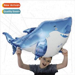 Large Shark Balloon Marine Animal Birthday Party Theme Decor
