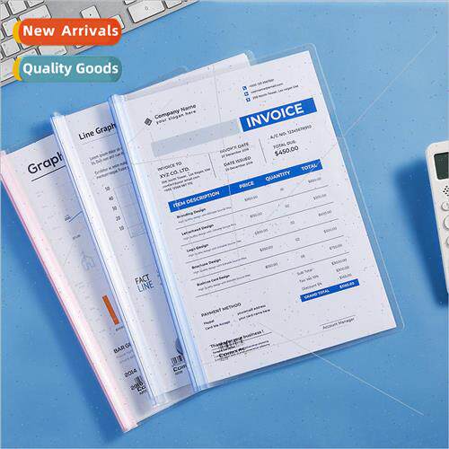 10 packs of large capacity 80 thickened report folder A4 dra