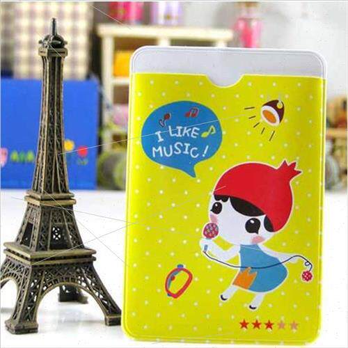 Fruit girl pu card holder transportation card holder student