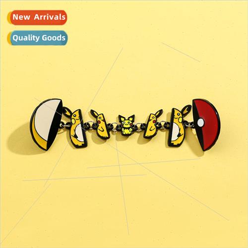 Personalized creative cartoon Pokémon Pikachu brooch Pokém