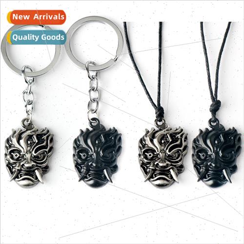 Game  cyberpunk 2077 mechanical samurai mask model metal key