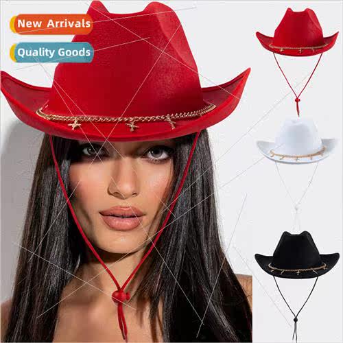 Hundreds of Hats Chain Decoration Western Cowboy Hat Warped