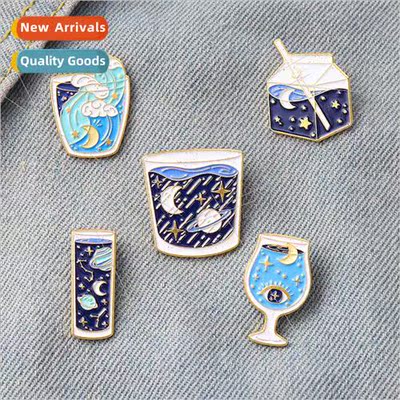 New creative cartoon star pattern water cup milk carton mode