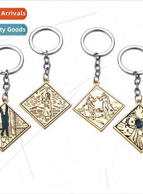 Anime  Eldon law ring metal keychain stargazer girl talisman