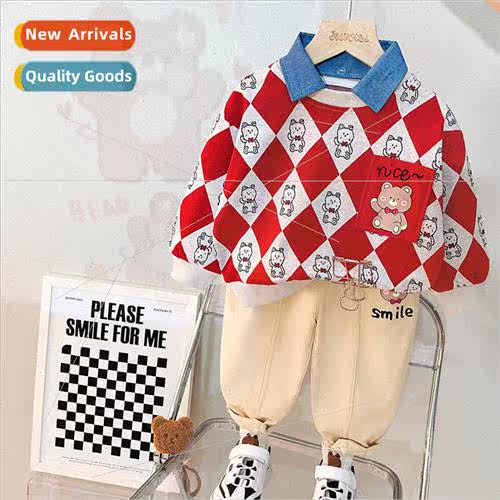 Boys spring and fall suit 2023 new fashionable fashionable b