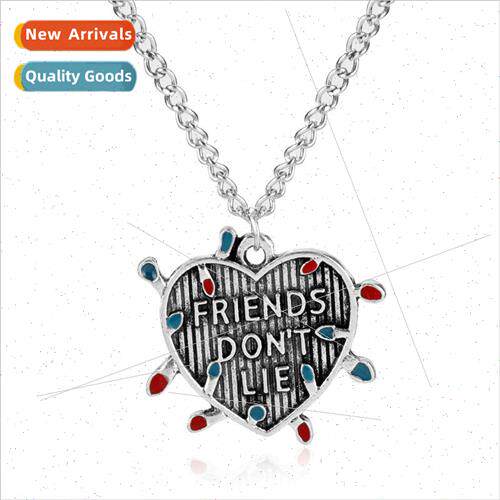 Stranger Things Necklace Stranger Things Friends Don`t e Lov