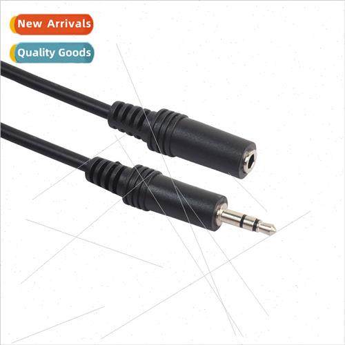 Black Injection Molded All Copper Stereo 3.5mm Male to Femal