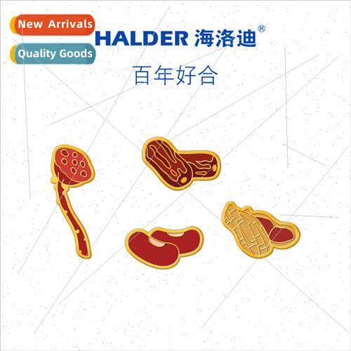 things happen alloy badges peanuts acacia beans lotus red da