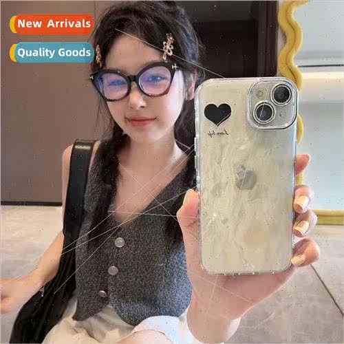 Ins Premium Feeling Shell Pattern Heart 适用 15ProMax Apple