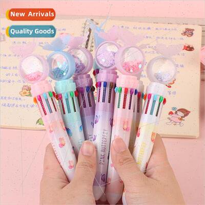 New butterfly ten-color ballpoint pen 适用 elementary school