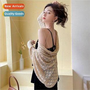 Office Neck Scarf Summer Small Cervical Ice Shawl Honeycomb